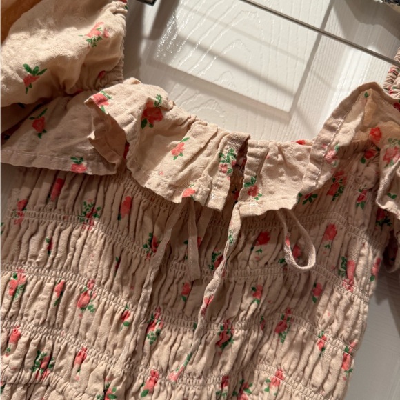 Floral Puff Sleeve Dress R. Vivimos sz 4/6 - Picture 4 of 5